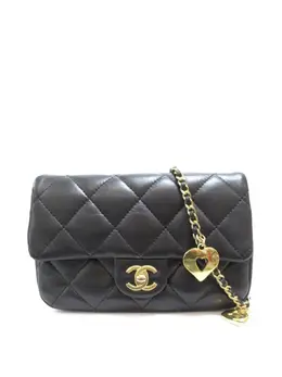 CHANEL Pre-Owned: Чёрная сумка через плечо 