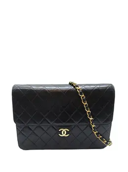 CHANEL Pre-Owned: Чёрная сумка через плечо 