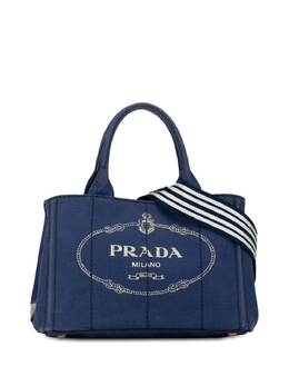 Prada Pre-Owned: Голубая сумка