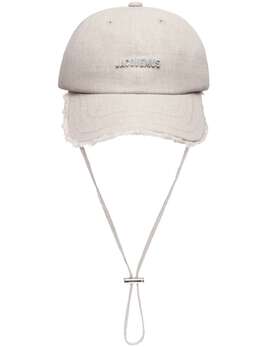 Jacquemus: Белая кепка  La Casquette