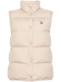 Moncler: Бежевый жилет 