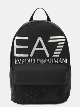 EA7 Emporio Armani: Чёрный рюкзак 