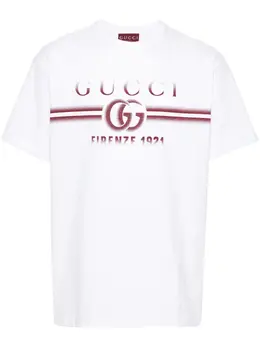 Gucci: Хлопковая футболка  Double G