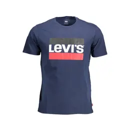 Levi's: Голубая футболка