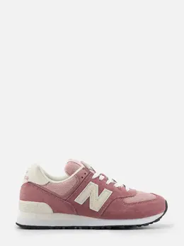 New Balance: Розовые кроссовки 