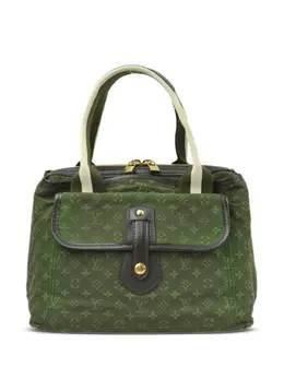 Louis Vuitton Pre-Owned: Зелёная сумка