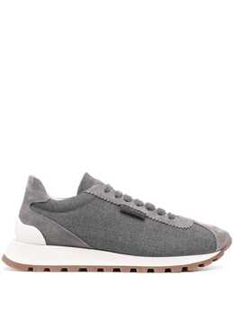 Brunello Cucinelli: Белые кроссовки 