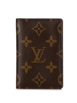 Louis Vuitton Pre-Owned: Коричневый картхолдер 