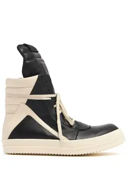 RICK OWENS: Чёрные кроссовки  Geobasket