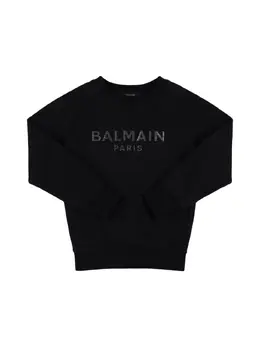 BALMAIN: Хлопковый свитшот 