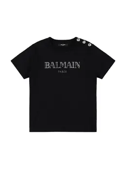 BALMAIN: Хлопковая футболка 