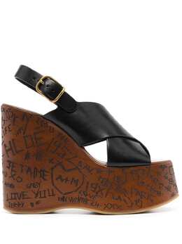 Chloé: Чёрные сандалии 