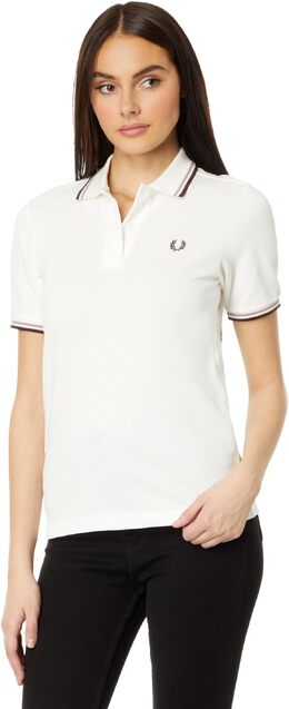 Fred Perry: Белая рубашка  Twin Tipped