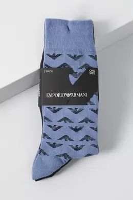 Emporio Armani: Голубые носки 