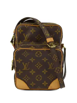 Louis Vuitton Pre-Owned: Коричневая сумка через плечо