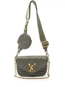 Louis Vuitton Pre-Owned: Зелёная сумка