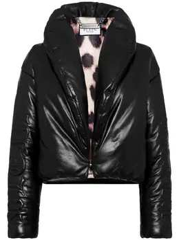 Philipp Plein: Кожаная куртка  Skull