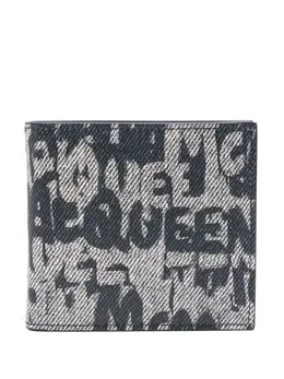 Alexander McQueen: Кошелёк  Graffiti с принтом