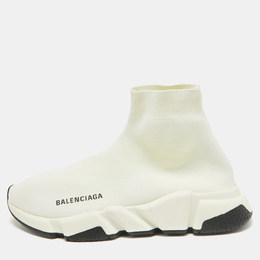 Balenciaga: Белые кроссовки  Speed Trainer