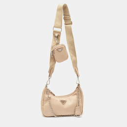 Prada: Бежевая сумка 