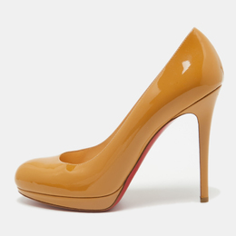 Christian Louboutin: Бежевые туфли 