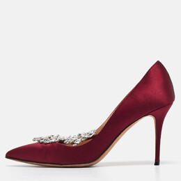 Manolo Blahnik: Бордовые туфли 