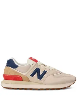 New Balance: Бежевые кроссовки  574