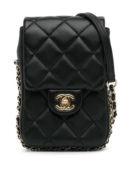 CHANEL Pre-Owned: Чёрная сумка через плечо 