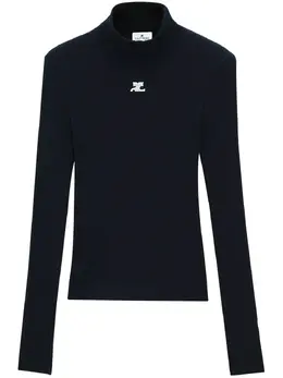 Courrèges: Синий свитер 