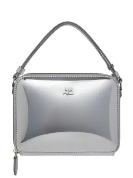 Courrèges: Серебристая сумка 