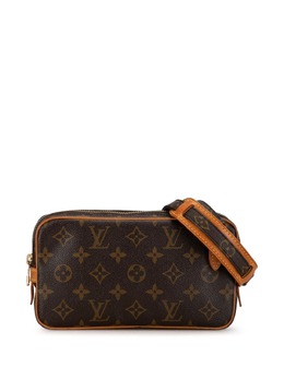 Louis Vuitton Pre-Owned: Коричневая сумка через плечо 