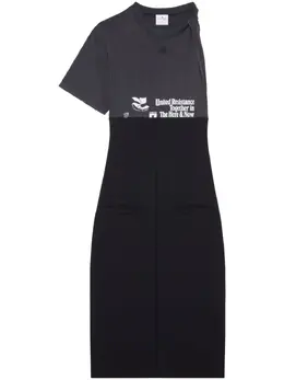 Courrèges: Платье с принтом 