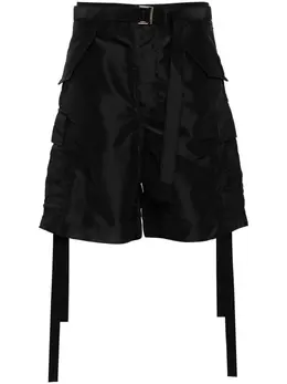 sacai: Чёрные шорты 