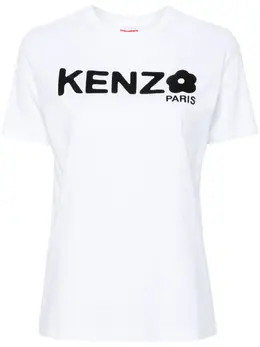 Kenzo: Футболка с цветочным принтом 