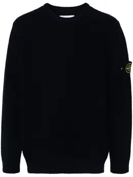 Stone Island: Свитер  Compass из шерсти