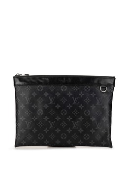 Louis Vuitton Pre-Owned: Чёрный клатч 