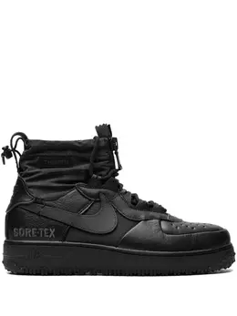 Nike: Чёрные кроссовки  Air Force 1