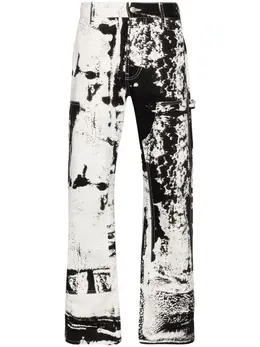 Alexander McQueen: Джинсы с принтом 