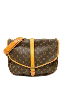 Louis Vuitton Pre-Owned: Коричневая сумка через плечо