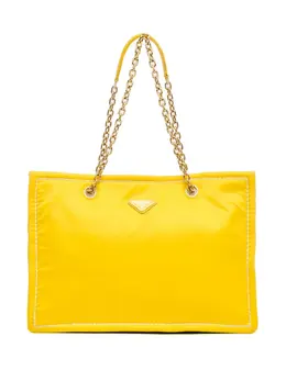 Prada Pre-Owned: Жёлтая сумка-шоппер 