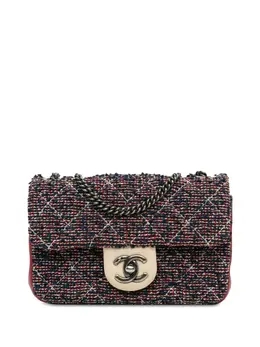 CHANEL Pre-Owned: Голубая сумка через плечо 