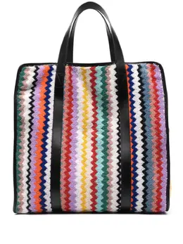 Missoni: Фиолетовая сумка-шоппер 