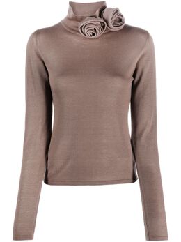 Blumarine: Футболка с растительным принтом 