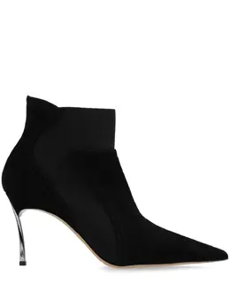 Casadei: Чёрные ботинки 