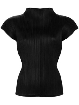 Pleats Please Issey Miyake: Чёрная блуза 