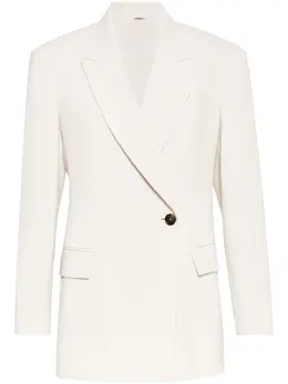 Brunello Cucinelli: Белый жакет 