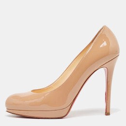 Christian Louboutin: Бежевые туфли 