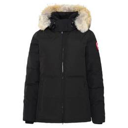 Canada Goose: Чёрный пуховик Chelsea