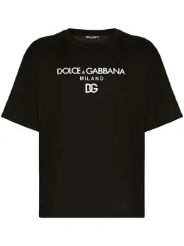 Dolce & Gabbana: Чёрная футболка  T