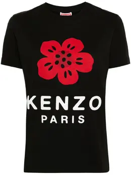 Kenzo: Футболка с цветочным принтом 